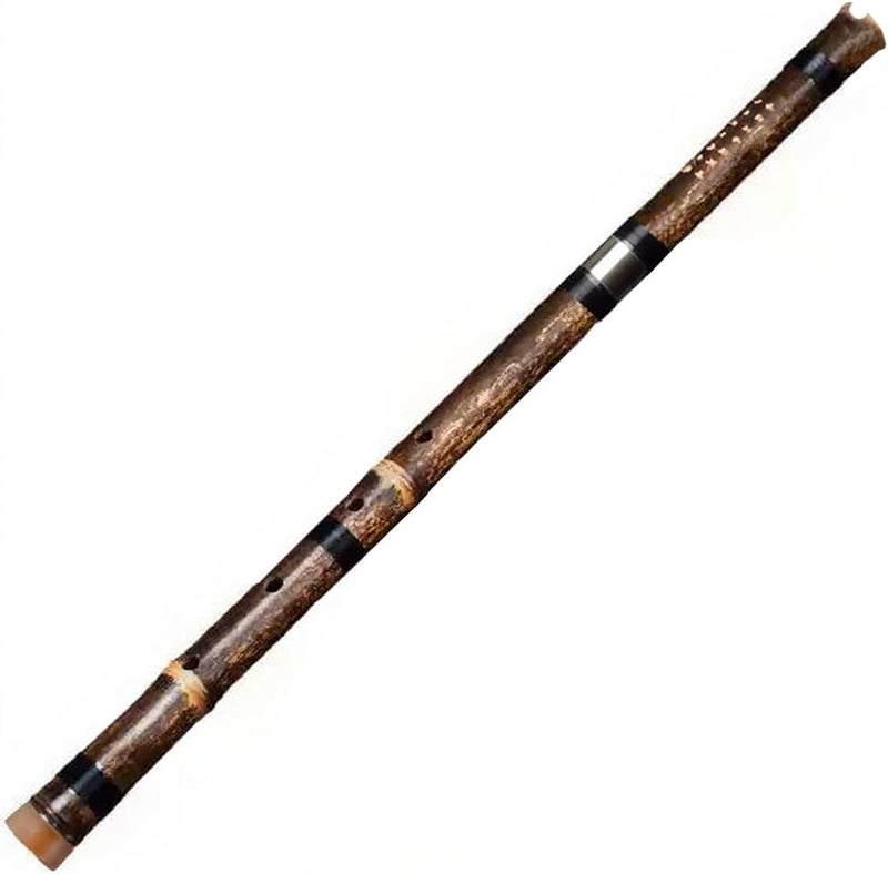 Sutla Shakuhachi 54cm Vertical Flute D Key Shakuhachi 5 Holes Bamboo Flute Woodwind Instrument (Classic) - Image 1